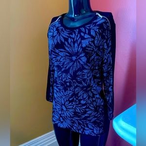 Graphic Zippered Michael Kors Blouse